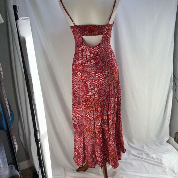 Abel the Label red bandana Lola Jaase high low dress anthropologie - Picture 8 of 14